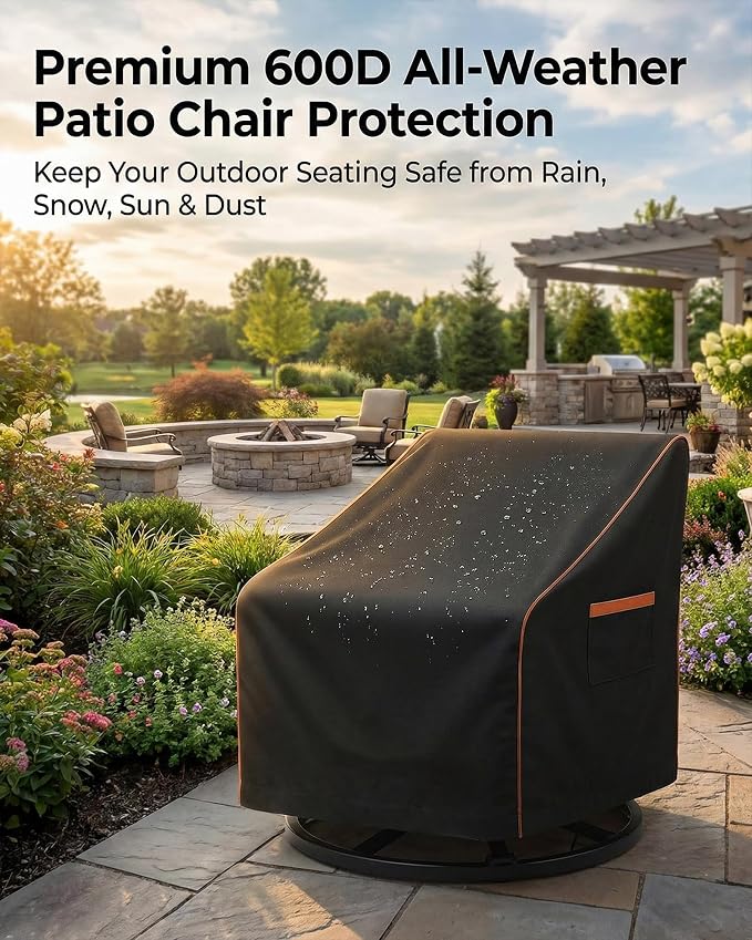 Outdoor Waterproof Patio Chair Covers, Heavy Duty Oxford Coating Weather - Image 5