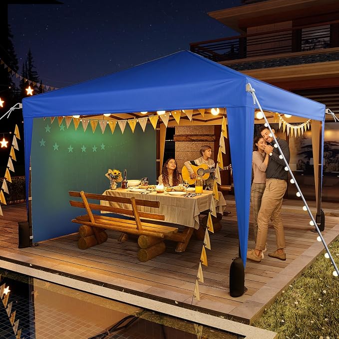 10x10 Pop Up Canopy with Sidewalls, Outdoor Instant Canopy Tent with Carry Bag - Image 6