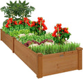 Best Choice Products 8x2ft Outdoor Wooden Raised Garden Bed Planter by BestChoiceProducts