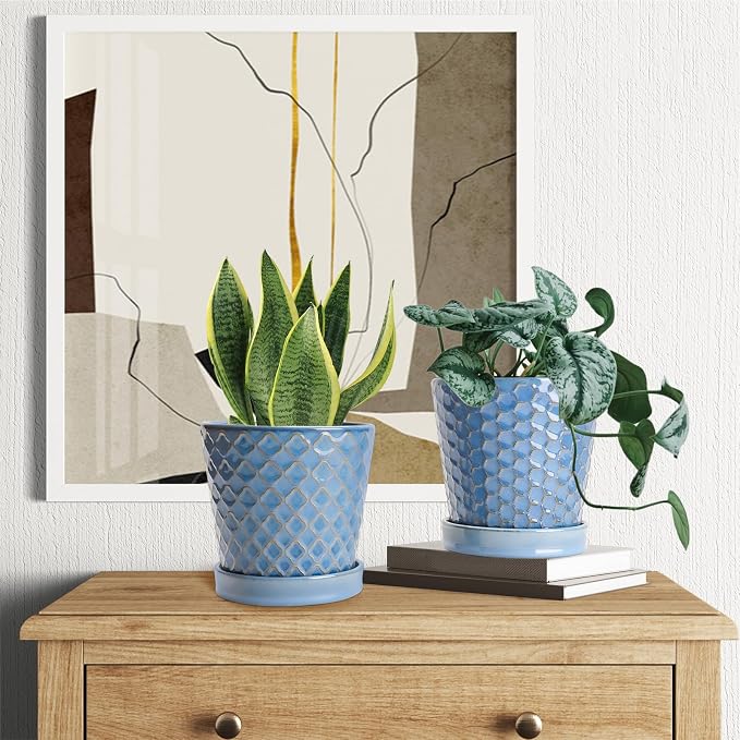 EFISPSS Plant Pots, 5 Inch Pots - Image 7