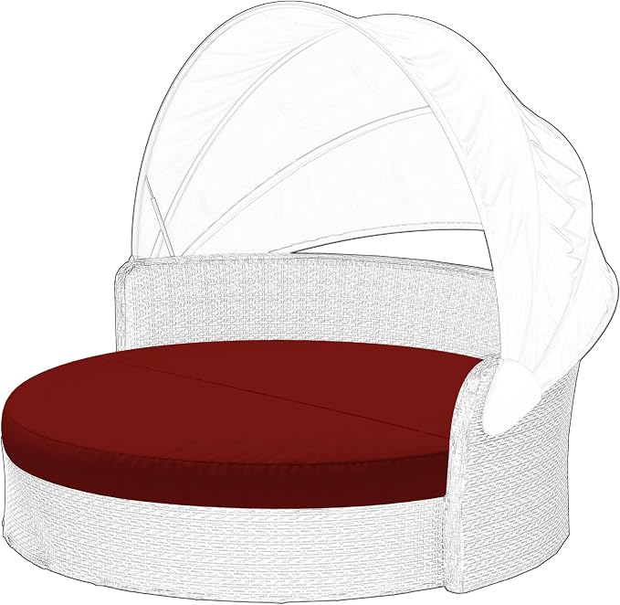Outdoor Daybed Cushion Cover, Outdoor Waterproof and Fade-Resistant Sun Bed by Cethytirko