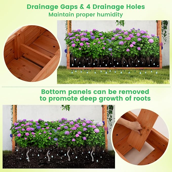 Giantex Set of 2 Raised Garden Bed - Image 5