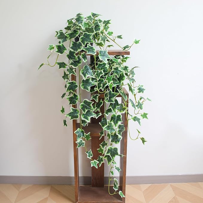 Fake English Ivy Plants in Pots Set of 2 – Realistic Artificial Ivy Greenery - Image 3