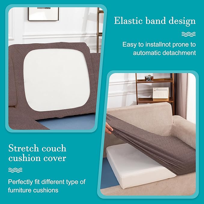 14Pcs Stretch Patio Cushion Covers, Outdoor Couch Covers Replacement, Outdoor - Image 5