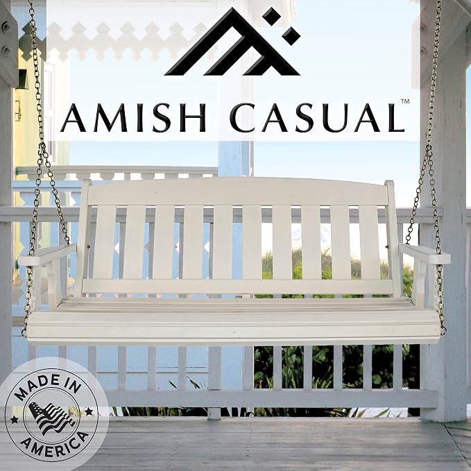 Amish Casual Heavy Duty 800 Lb Mission Treated Porch Swing - Image 4