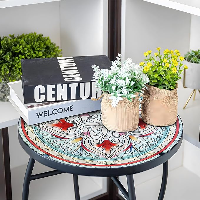 14 Inch Small Outdoor Side Table - Image 2