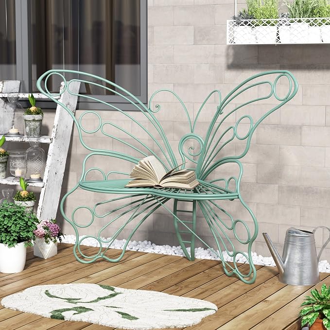 50 Inches Outdoor Bench, Garden Bench - Image 6