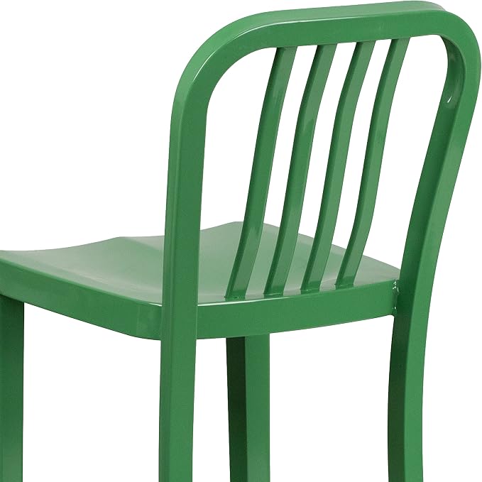 Flash Furniture Gael Commercial Grade 2 Pack 30" High Green Metal - Image 10