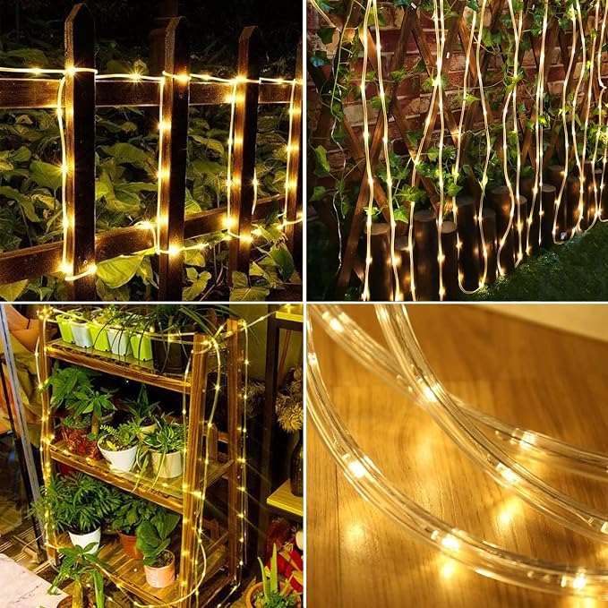 Solar Rope Light 2 Pack Waterproof IP65 39FT 100LEDs Outdoor LED ‎Solar Outdoor - Image 3