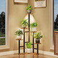Corner Plant Stand Indoor with Grow Lights, 6 Tiered Corner Plant Shelf Flower by Yzosvki