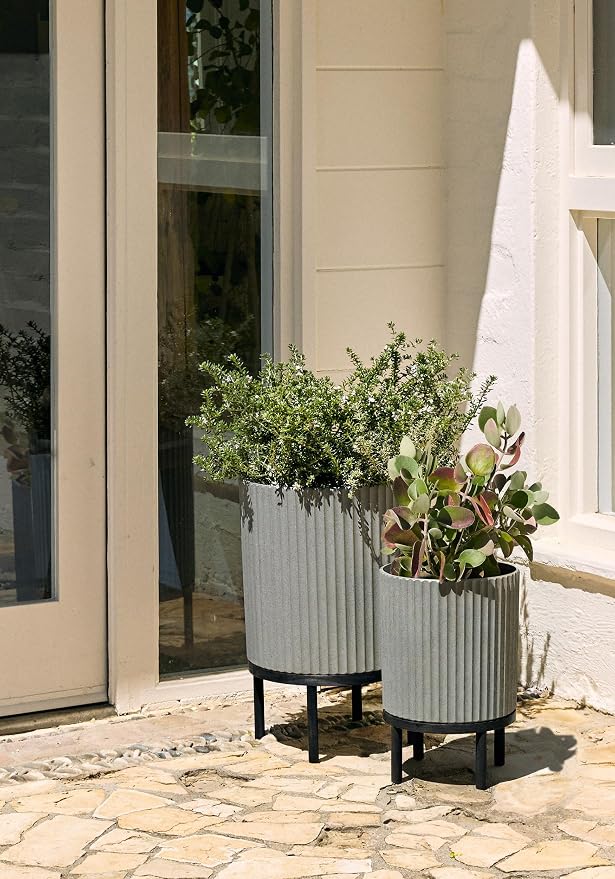 Veradek Demi Series Round Planter w/Stand - Image 4