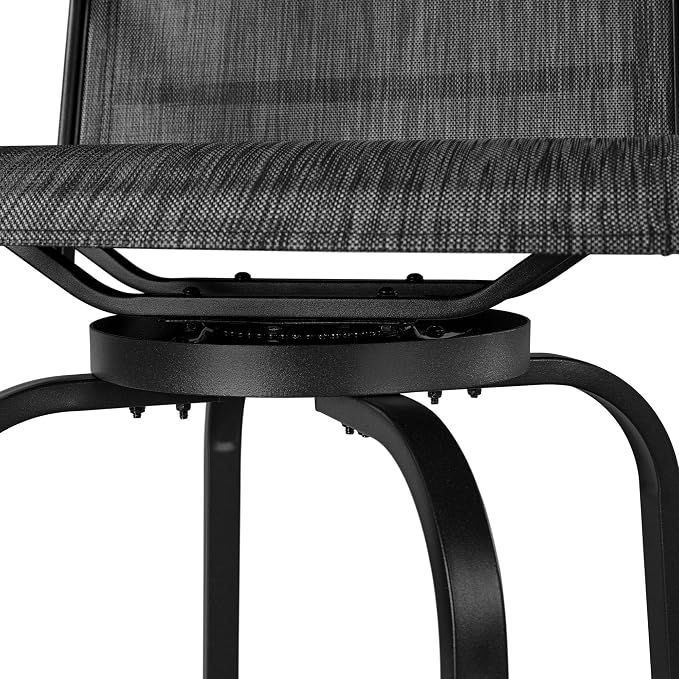 Yaheetech 3 Pieces Outdoor Swivel Bar Set, Patio Swivel Bar Stools Set - Image 8