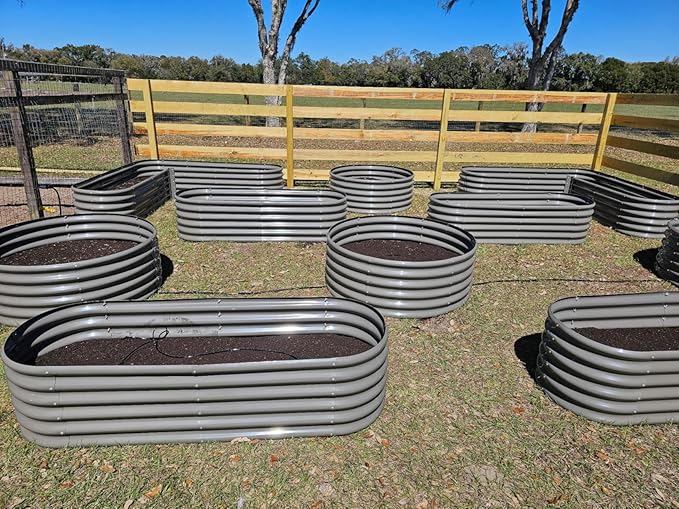 A ANLEOLIFE 3-Pack 12X3X1.5ft & 81x81x18 in Deep Root Galvanized Raised Garden - Image 3