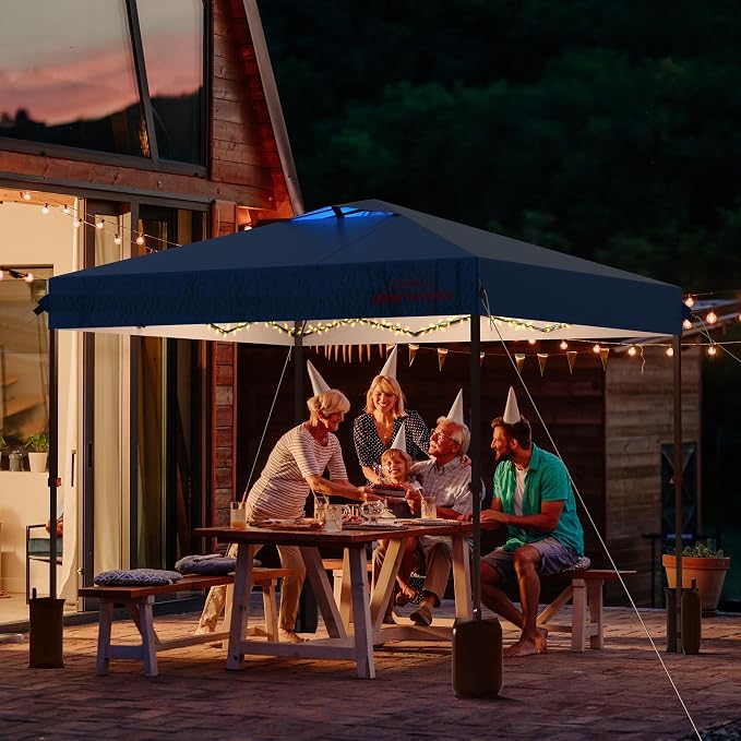 10x10 Pop Up Canopy Tent with Sidewalls, Easy Up, Heavy Duty, Events & Vendor - Image 9