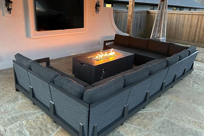 PURPLE LEAF Patio Furniture Set U-Shaped Outdoor Couch by Unknown