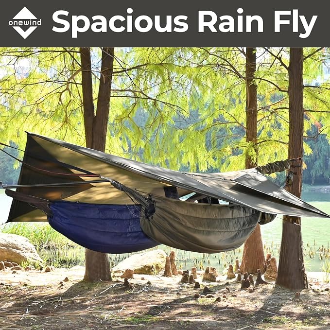 onewind Camping Hammock with Rain Fly and Bug Net Portable Lightweight 11ft - Image 2