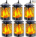 TomCare Solar Lanterns Outdoor Upgraded Flickering Flame Waterproof Hanging by TomCare