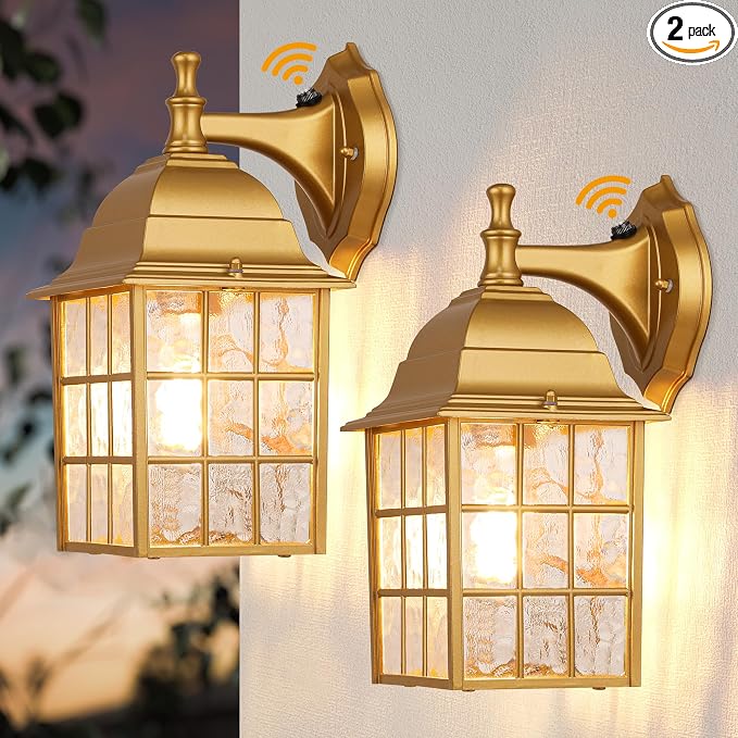 2-Pack Outdoor Porch Light Fixtures by WIHTU