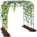 Garden Arch Trellis for Climbing Plants Outdoor, Grape Vine Tomato Bean U Frame by yotoworthgardenhome