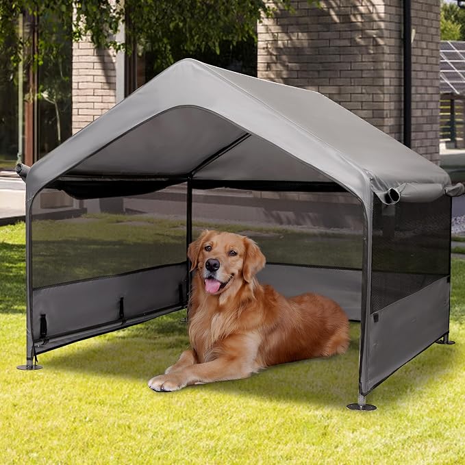 Summertrail Extra Large Dog House Outside, Dog Tent Outdoor, Big Dog Shade by DOGHOUSE
