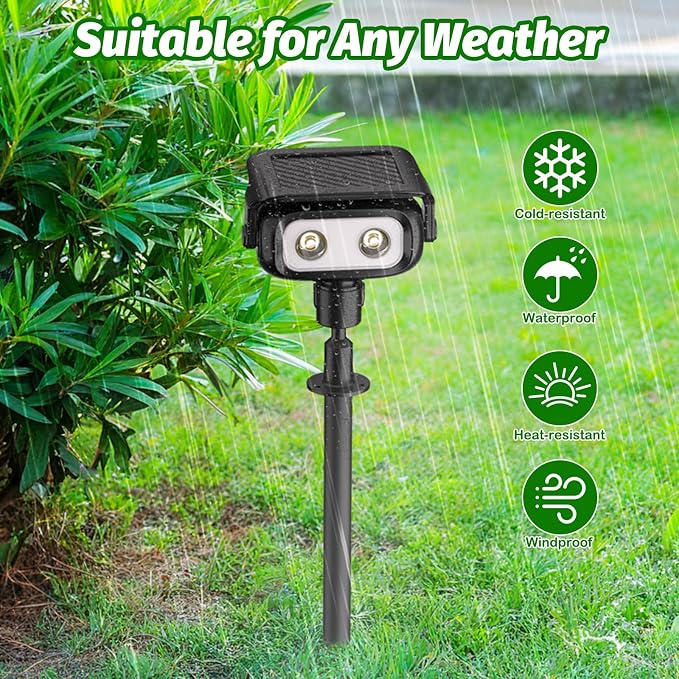 Nreonrick Solar Spot Lights 360° Adjustable Solar Lights Outdoor IP65 Waterproof - Image 4