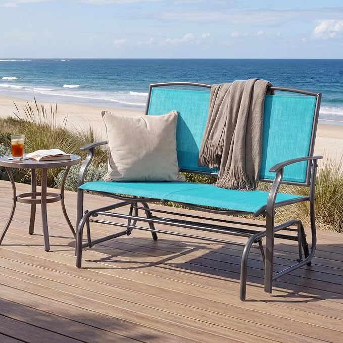 Giantex Outdoor Glider Bench, Patio Glider Bench - Image 2