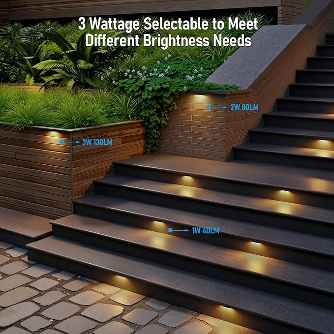 LEONLITE 4 Inch LED Hardscape Lighting, Update Retaining Wall Lights, LED - Image 2