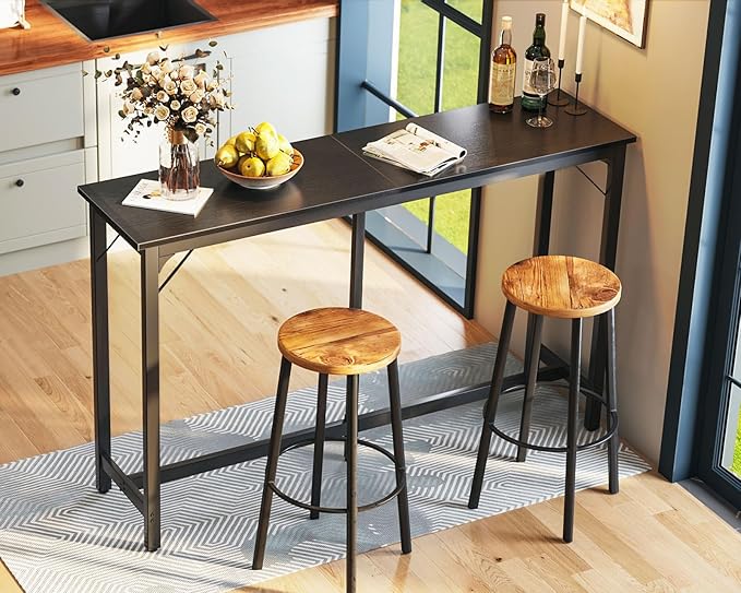 ODK 63 inch Bar Table, Bar Height Pub Table, Counter Height Bar Table, - Image 2