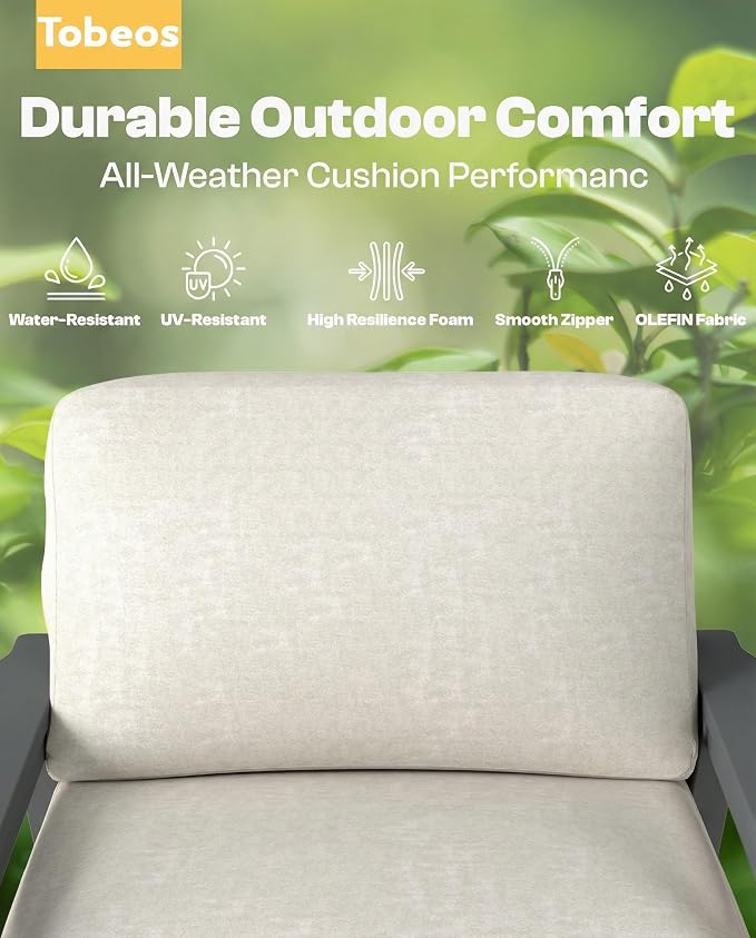 Patio Furniture Set, HDPE Outdoor Sofa Set - Image 4