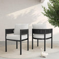 Grand patio Outdoor Dining Chair Set of 2, 2 Pieces Patio Dining Chairs by GrandPatio