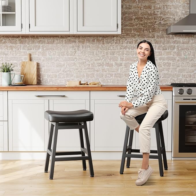 Counter Height Bar Stools Set of 2, 24 Inch Barstools - Image 5