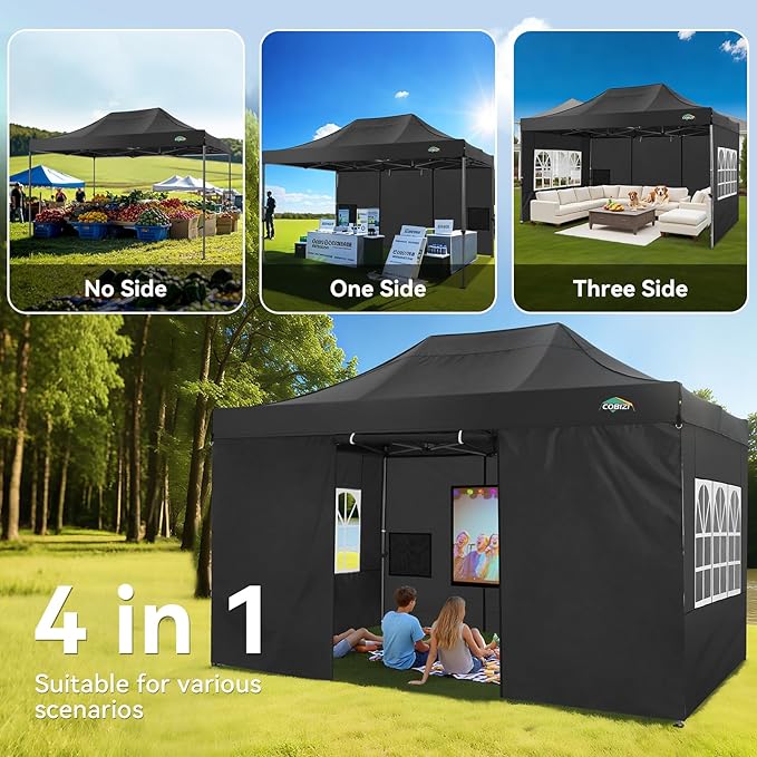 COBIZI 10x15 Pop up Canopy Tent Heavy Duty - Image 5