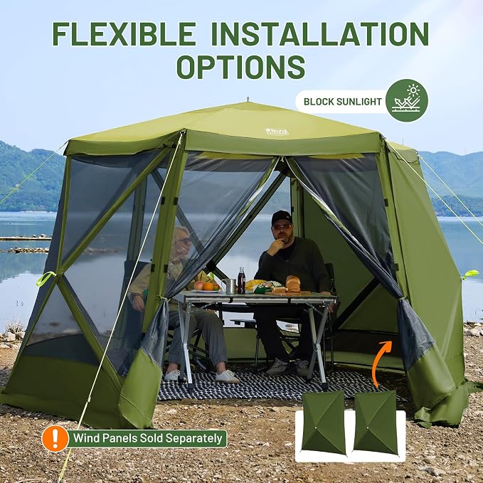 TIMBER RIDGE Easy Pop Up Gazebo Canopy Tent - Image 6