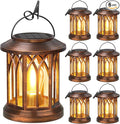 WdtPro Solar Lanterns Outdoor Hanging 6 Pack, Upgraded Bright Lantern Lights by WdtPro
