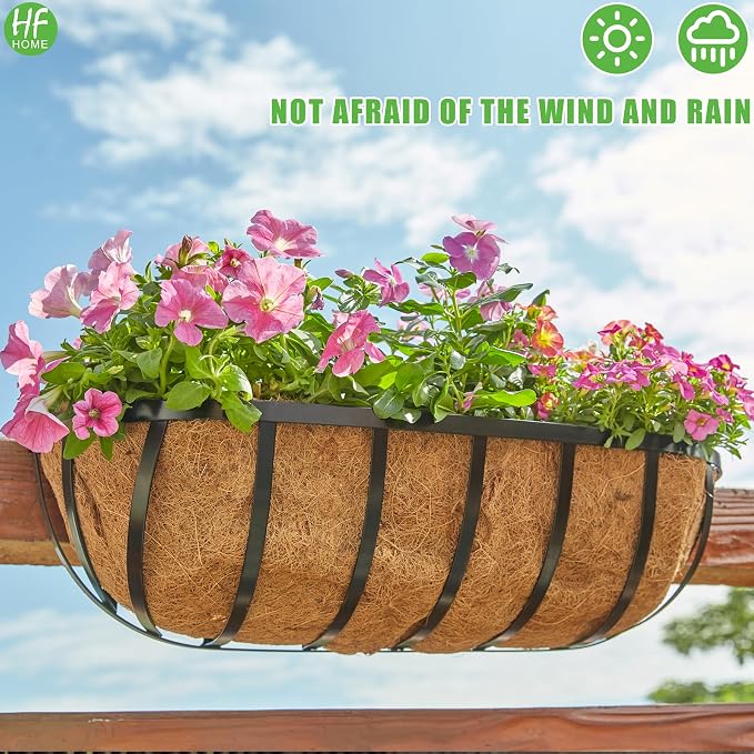 HFHOME 30" Window Box Deck Railing Planter - Image 6