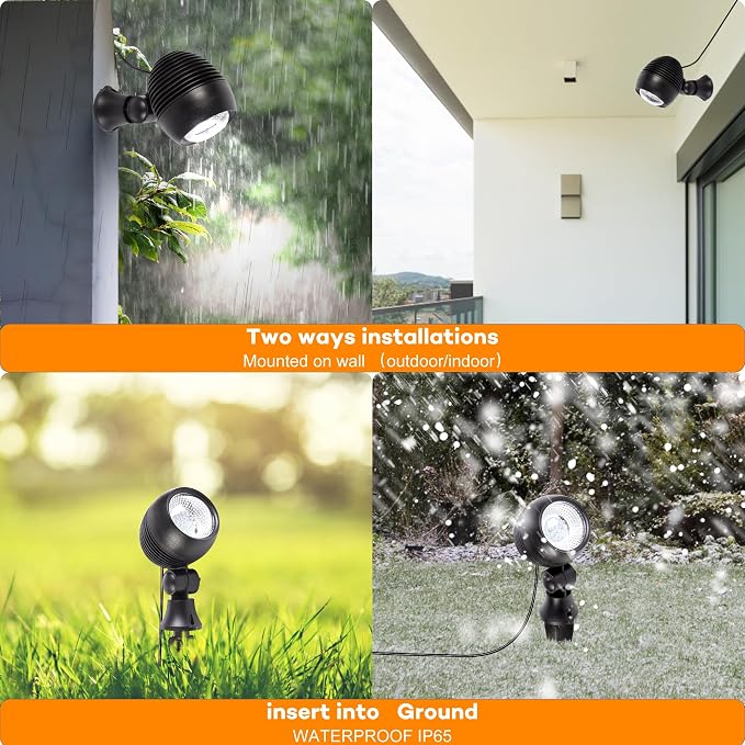 SUNLONG Solar Outdoor Lights, Solar Spot Lights Outdoor Waterproof Solar - Image 3