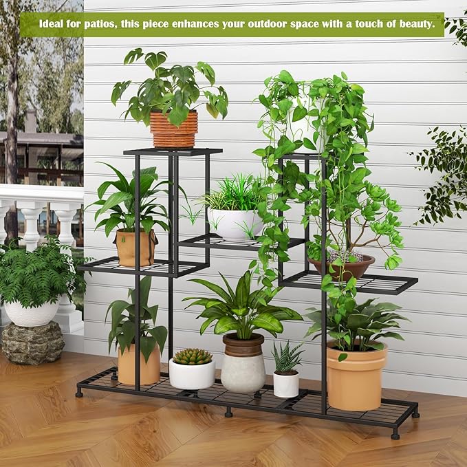 Twhep Metal Plant Stand, 5 Tiers Multifunctional Plant Stands - Image 2