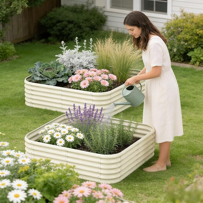 2-Pack 4x1.5ft Galvanized Raised Garden Bed, Outdoor Planter Bed, Metal Planter - Image 7