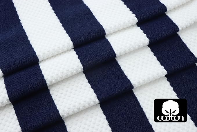 COTTON CRAFT Beach Lounge Chair Cover – 2 Pack Euro Spa Waffle Terry Towel - Image 7
