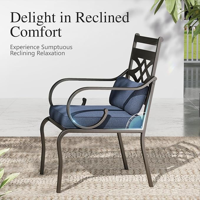 Sophia and William Outdoor Patio Dining Set - Image 3