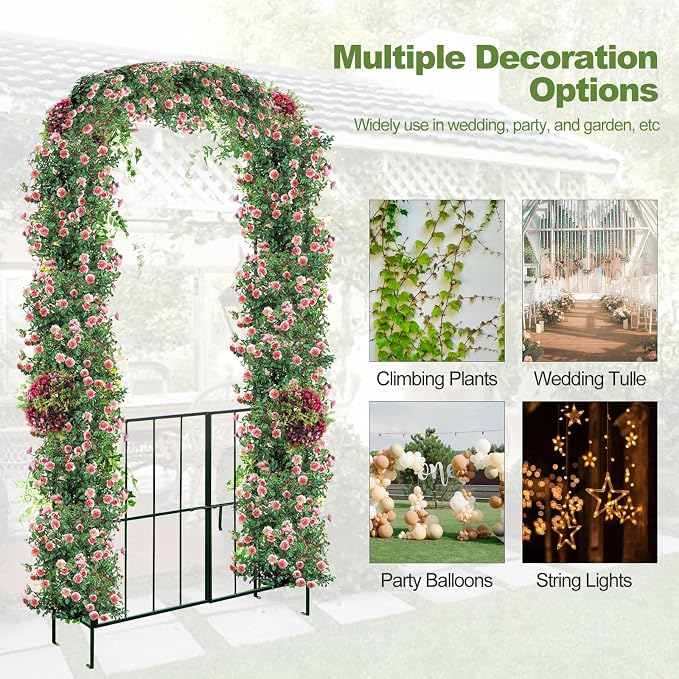Tangkula 7.5Ft Garden Arbor - Image 8
