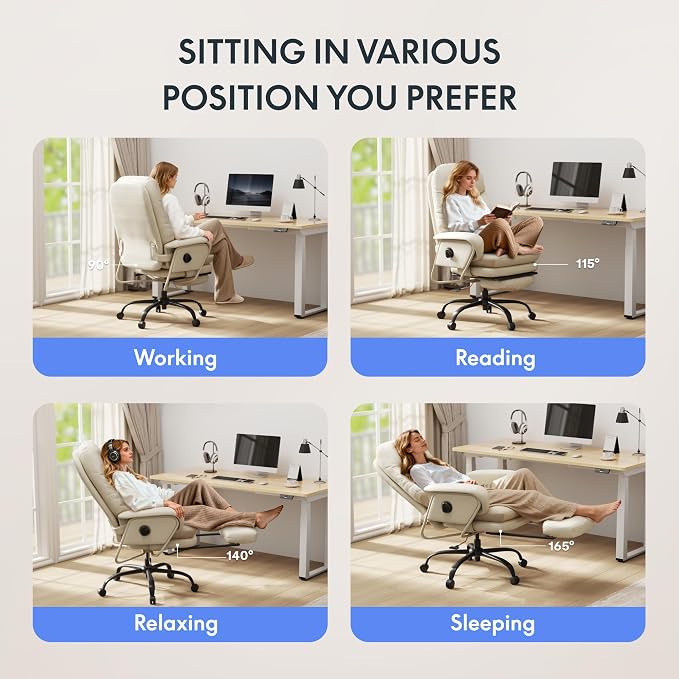FLEXISPOT Luno 2-in-1 Chaise Lounge Chair Indoor - Image 8