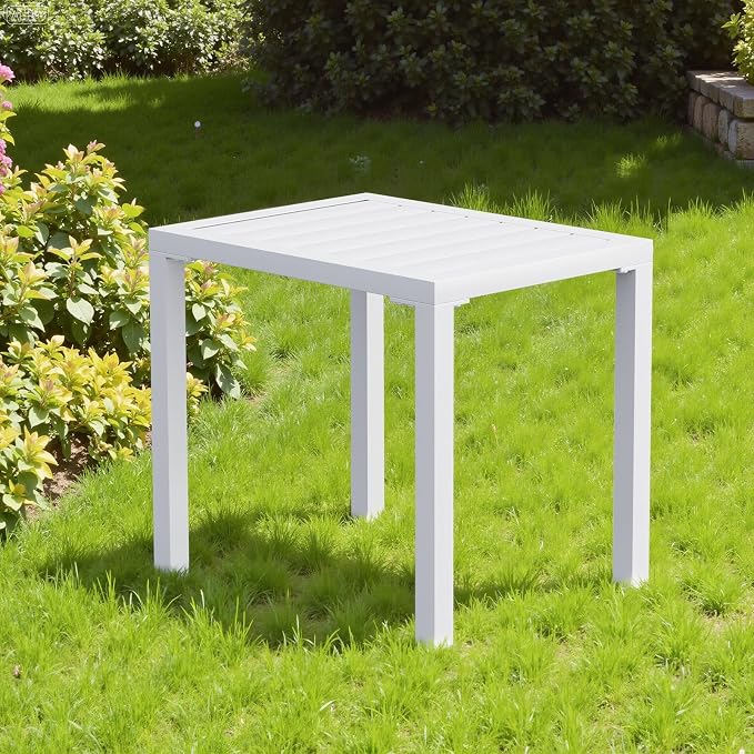 Crestlive Products Aluminum Outdoor Side Table, Easy Assembly Small Coffee - Image 2
