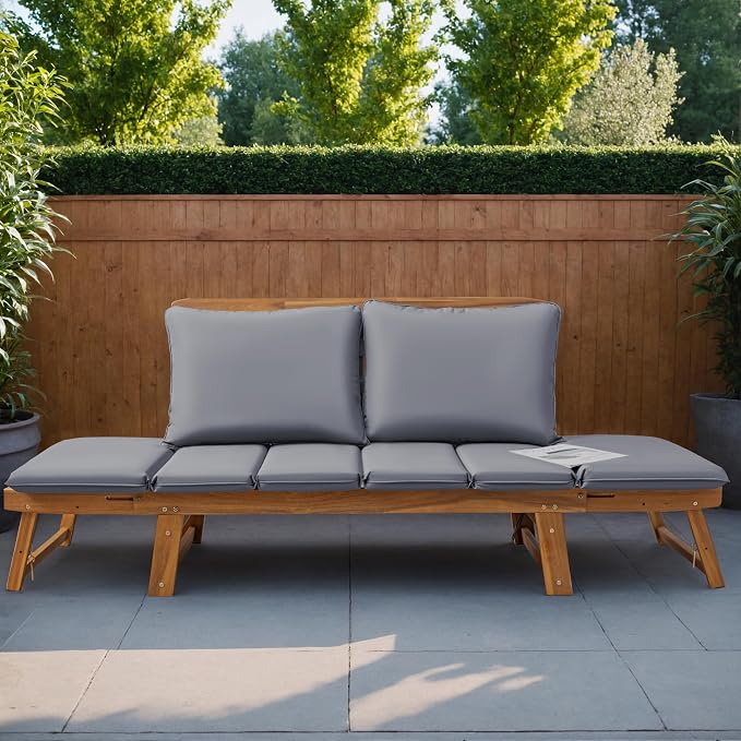 Greesum Patio Convertible Couch Sofa Bed - Image 9