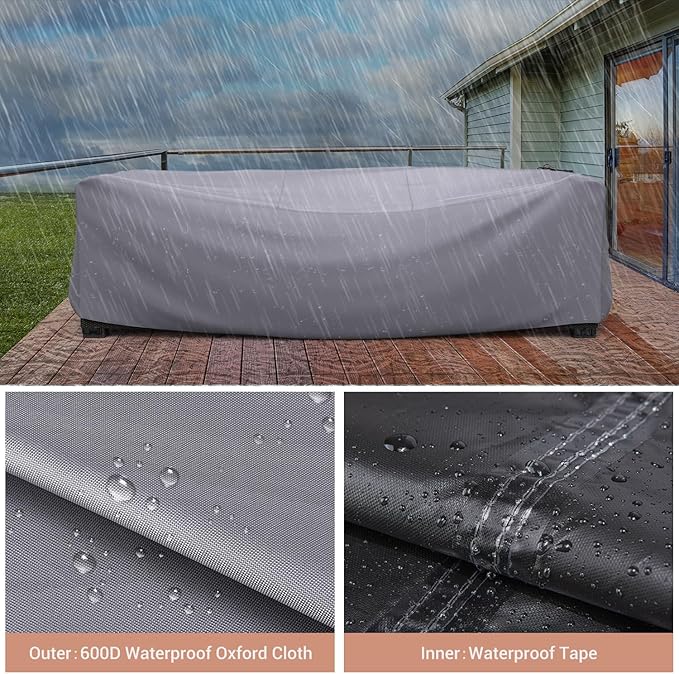 Mrrihand Heavy Duty Patio Furniture Covers, Outdoor Furniture Covers Waterproof - Image 5