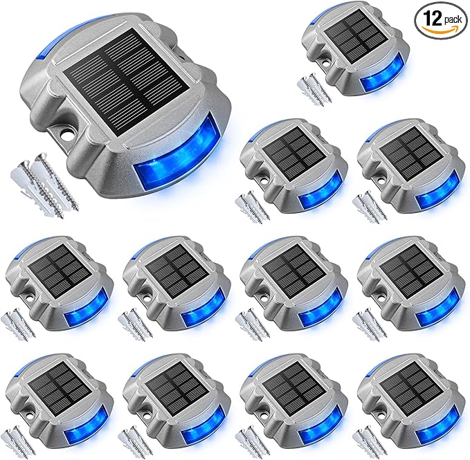 VOLISUN Solar Deck Lights Driveway Dock Lights, Auto On/Off by VOLISUN