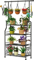 GIOTORENT Plant Stand Indoor Outdoor, 4-Tier Heavy Duty Metal Shelves, Display by GIOTORENT