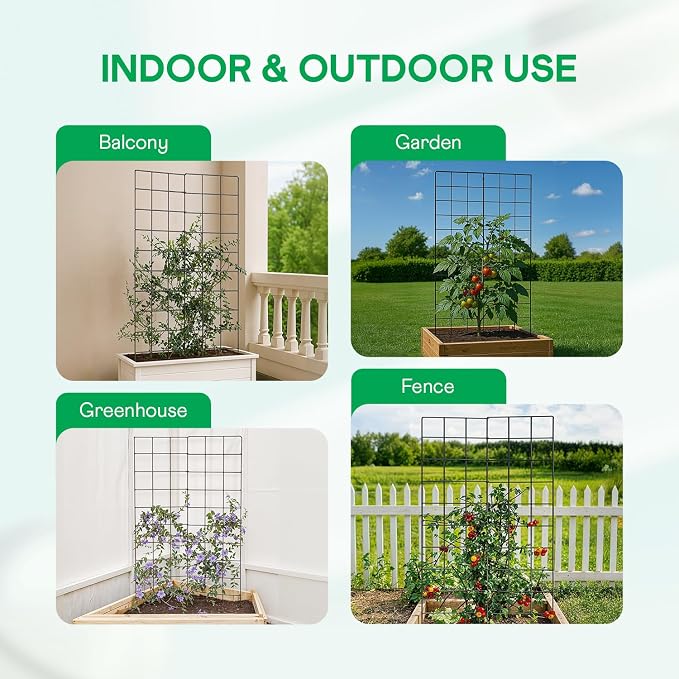 IDZO 2-Panel Folding Trellis, Basic Metal Decoration Trellis - Image 7