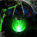 iBaycon 1 Pack Solar Lanterns Lights, Halloween Flickering Flame Garden Lights by iBaycon