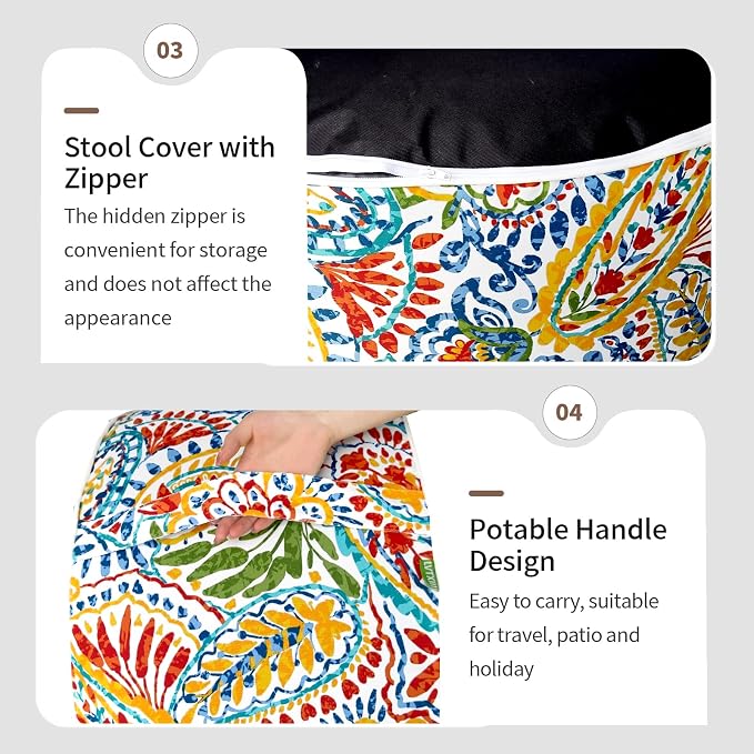 Inflatable Ottoman Stool D21 xH9 - Image 5